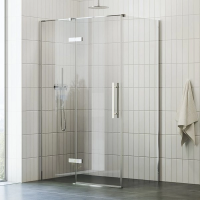 Душевая перегородка Ravak-90 профиль хром, стекло прозрачное