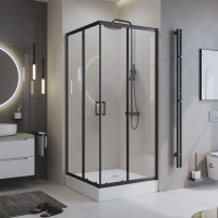 Душевой уголок BelBagno Uno-195 90x90 UNO-195-A-2-90-C-NERO