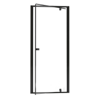 Душевая дверь в нишу Ravak Pivot PDOP1-90 профиль черный, стекло прозрачное