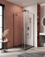 ДУШЕВЫЕ КАБИНЫ И ОГРАЖДЕНИЯ CEZARES LINER-A-1-90-C-GM-L Душевой уголок