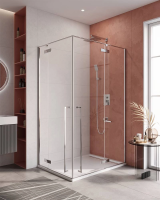 ДУШЕВЫЕ КАБИНЫ И ОГРАЖДЕНИЯ CEZARES LINER-AH-2-120/90-C-Cr-R Душевой уголок