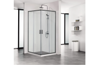 Душевой уголок Aquatek 80x80 AQ ARI KV 08020BL черный матовый
