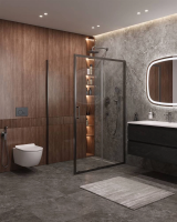 ДУШЕВЫЕ КАБИНЫ И ОГРАЖДЕНИЯ CEZARES MOLVENO-AH-11-120/90-C-GM-IV Душевой уголок