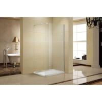 Душевая перегородка Aquanet Cinetic 88 см. профиль хром, стекло прозрачное