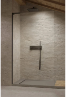 Душевая перегородка Radaway Modo SL 90 см. профиль черный, стекло прозрачное