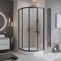 Душевой уголок BelBagno Uno-195 90x90 UNO-195-R-2-90-C-NERO