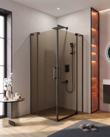 Душевой уголок Cezares Slider 100х100 SLIDER-A-2-100/110-BR-NERO