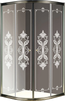 Душевой уголок Cezares Giubileo 100x100 GIUBILEO-R-2-100-SCORREVOLE-CP-Br