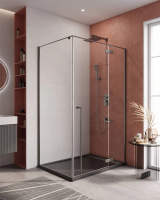 ДУШЕВЫЕ КАБИНЫ И ОГРАЖДЕНИЯ CEZARES LINER-AH-1-120/90-C-GM-R Душевой уголок