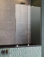 Шторка для ванны Radaway Furo 70 см. профиль хром, стекло прозрачное