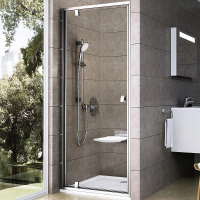 Душевая дверь в нишу Ravak Pivot PDOP1-80 профиль сатин, стекло прозрачное