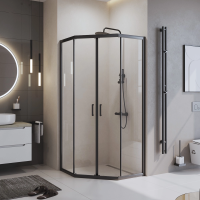 Душевой уголок BelBagno Uno-195 90x90 UNO-195-P-2-90-C-NERO