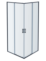 Душевой уголок Aquatek 90x90 AQ ARI KV 09020GM профиль оружейная сталь, стекло прозрачное