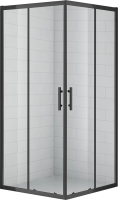 ДУШЕВЫЕ КАБИНЫ И ОГРАЖДЕНИЯ CEZARES ECO-O-A-2-90-C-NERO Душевой уголок
