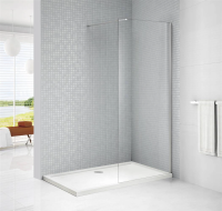 Душевая перегородка Cezares Liberta 70 см. профиль хром, стекло прозрачное