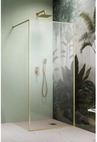 Душевая перегородка Radaway Modo F 90 см. профиль золото, стекло прозрачное