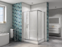 Душевой уголок BelBagno Due 100x80 DUE-AH-2-100/80-C-Cr