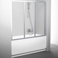 Шторка для ванны Ravak Supernova 170 см. профиль хром, стекло прозрачное (Уценка 205882)