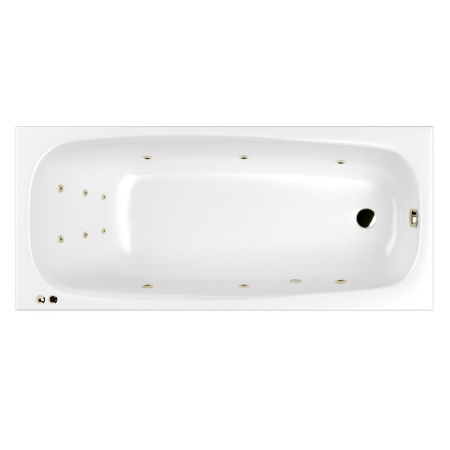 Ванна WHITECROSS Layla Slim 180x80 "LINE" (бронза)
