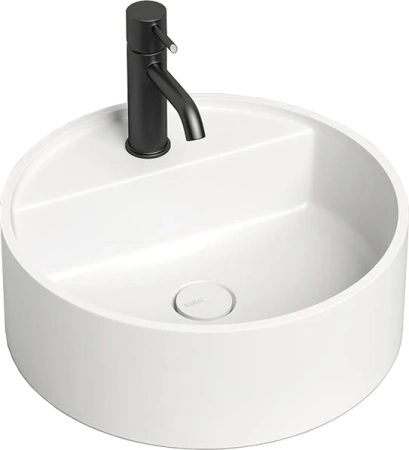 Раковина накладная Salini Armonia 45 130116G белая