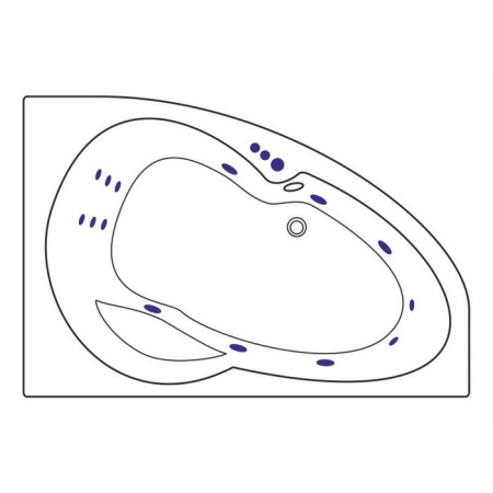 Ванна EXCELLENT Newa 160x95 (правая) "SMART" (бронза)