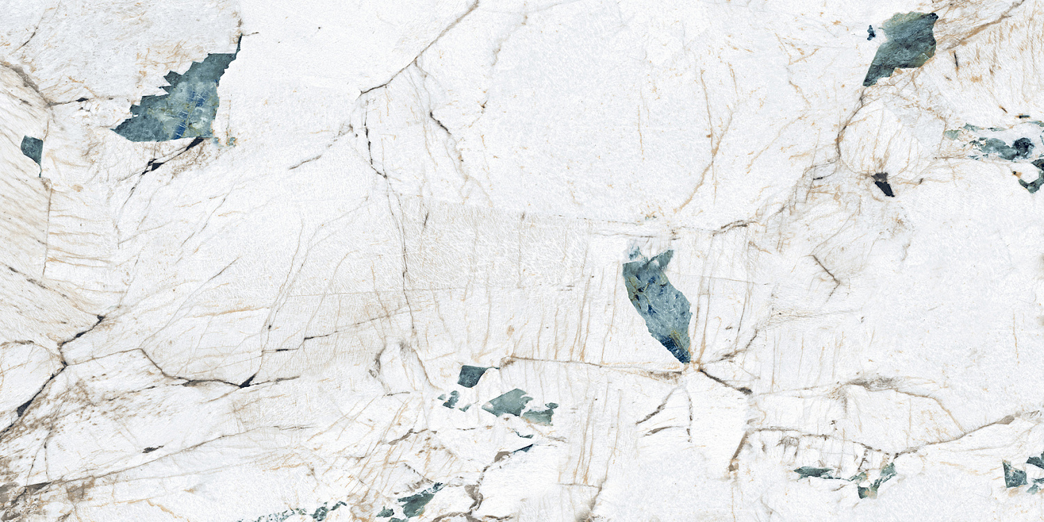 Crackstone Aqua Керамогранит бирюзовый 60х120 лаппатированный шайн