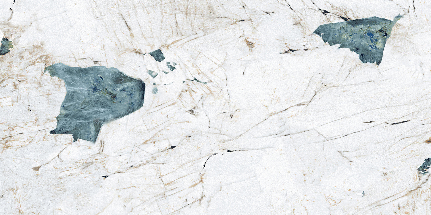 Crackstone Aqua Керамогранит бирюзовый 60х120 лаппатированный шайн