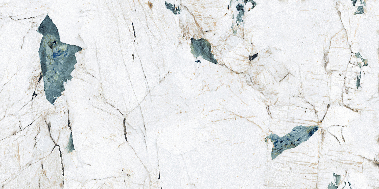 Crackstone Aqua Керамогранит бирюзовый 60х120 лаппатированный шайн