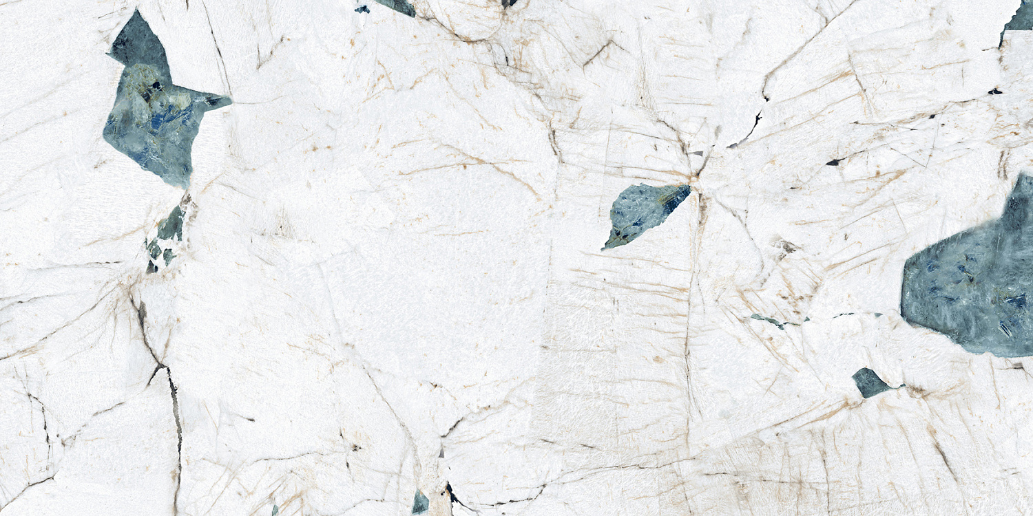 Crackstone Aqua Керамогранит бирюзовый 60х120 лаппатированный шайн