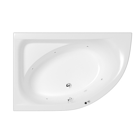 Ванна WHITECROSS Aquarella 170x110 (левая) "SOFT" (хром)