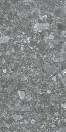 Emrald Grey 600x1200 Maimoon керамогранит терраццо серый карвинг ректифицированный