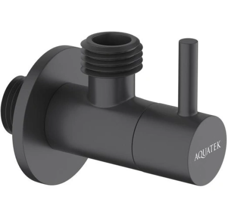 Вентиль угловой Aquatek AQ2452MB черный