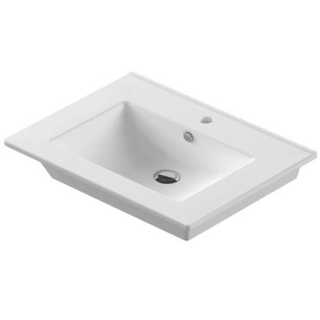 Раковина мебельная RAVAL Quadro 80 QDR75SLWB01 белая