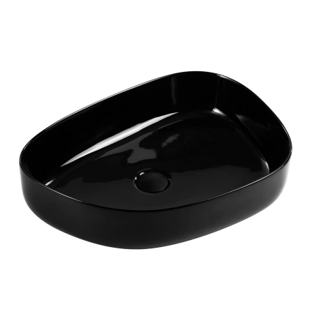 Раковина накладная BelBagno 55 BB1435-NERO черная