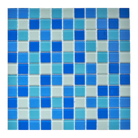 pixmosaic PIX001 из стекла, чип 25х25 мм, сетка 300х300х4 мм