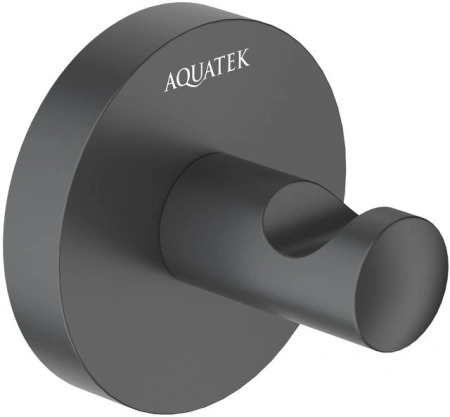 Крючок для ванной Aquatek Оберон AQ4201MB черный