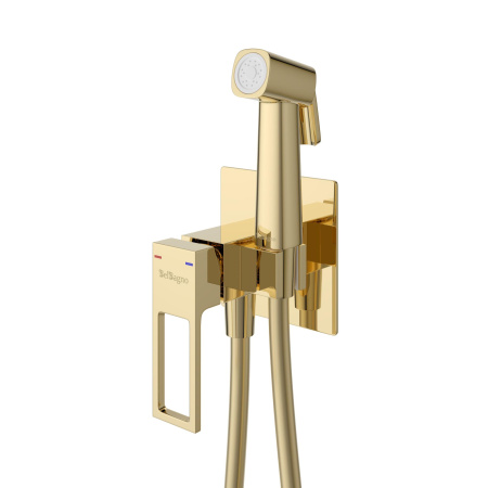 Гигенический душ со смесителем BelBagno LUC-HGN-ORO