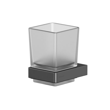 Стакан подвесной WHITECROSS Cubo CU2430GM (оружейная сталь)