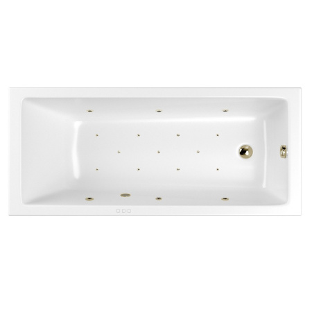 Ванна WHITECROSS Wave Slim 160x80 "RELAX" (бронза)
