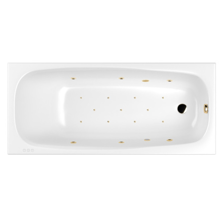 Ванна WHITECROSS Layla Slim 170x75 "RELAX" (золото)
