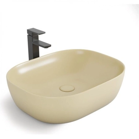 Раковина накладная BelBagno 50 BB1302-H316 бежевая