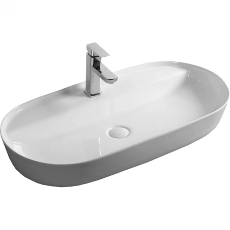 Раковина накладная BelBagno 85 BB1347 белая