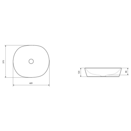 Умывальник EXCELLENT Jima 46