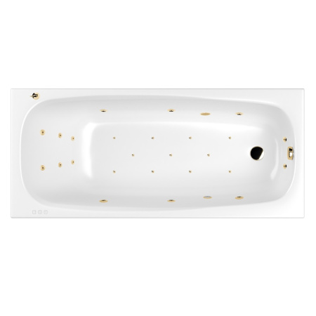 Ванна WHITECROSS Layla Slim 180x80 "ULTRA" (золото)