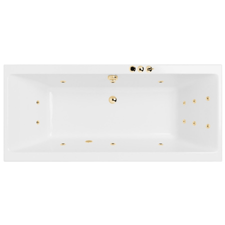 Ванна EXCELLENT Pryzmat Slim 160x75 "SMART" (золото)