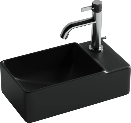 Раковина накладная Ceramica Nova CN5045MB черный матовый