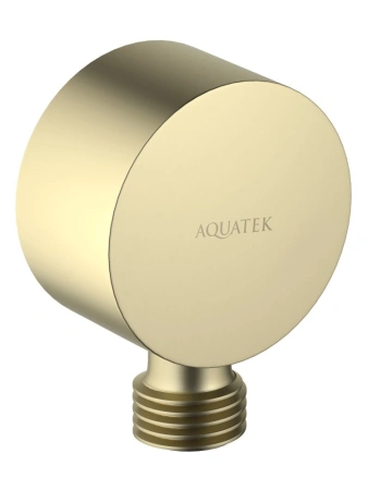 Шланговое подключение Aquatek AQ2457BG шлифованное золото