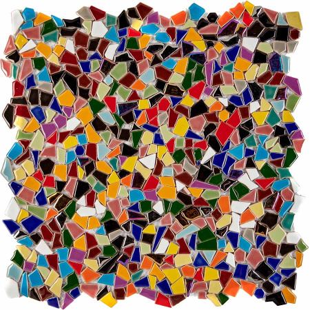 pixmosaic PIX620 из керамогранита, чип произвольный, сетка 300х300х6 мм