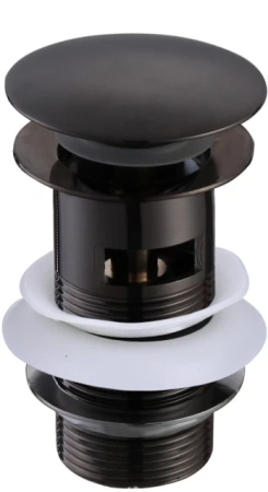 Донный клапан Aquatek AQ6001MB черный