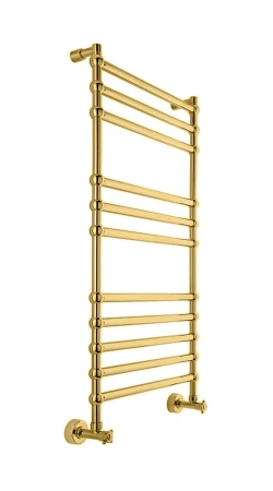Полотенцесушитель водяной 425x1075 Margaroli Sole 464TS3611GON золото
